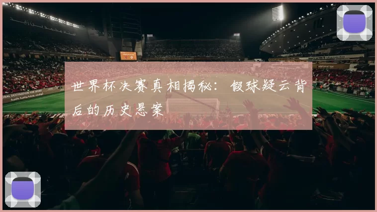 世界杯决赛真相揭秘：假球疑云背后的历史悬案