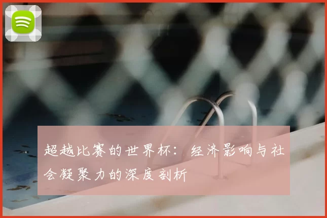 超越比赛的世界杯:经济影响与社会凝聚力的深度剖析