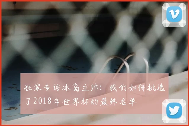 独家专访冰岛主帅:我们如何挑选了2018年世界杯的最终名单